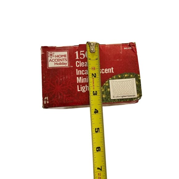 Home Accents Holiday Clear Incandescent Mini Net Lights - Picture 8 of 8